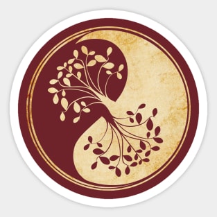 Ying Yang Tree Sticker